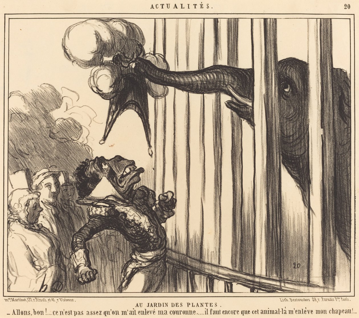 Au Jardin des Plantes - Honoré Daumier