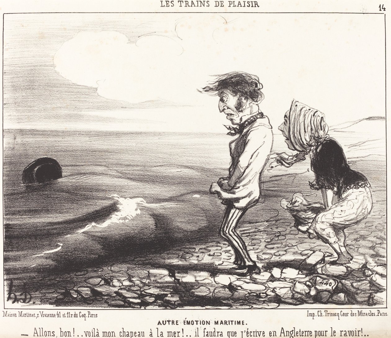 Autre émotion maritime - Honoré Daumier