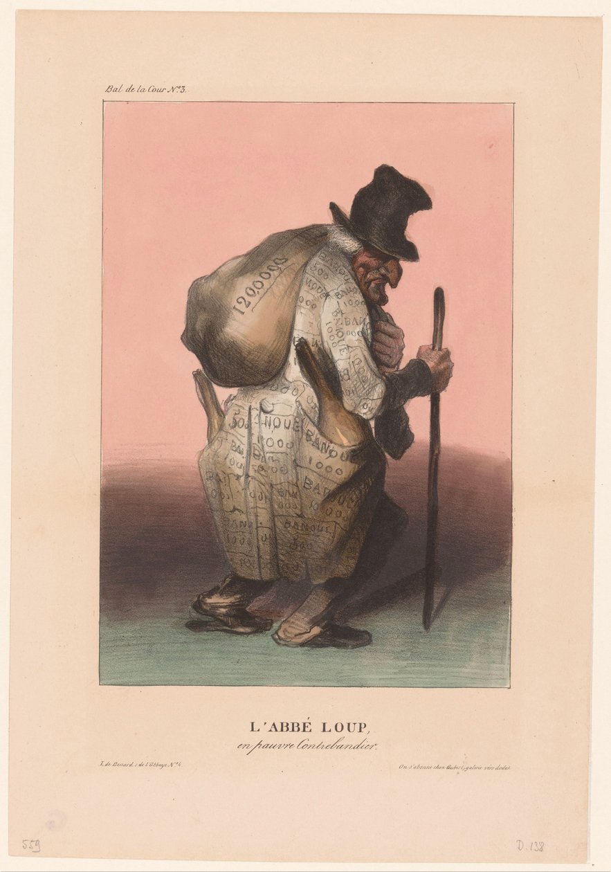 Baron Joseph-Dominique Louis en pauvre contrebandier - Honoré Daumier