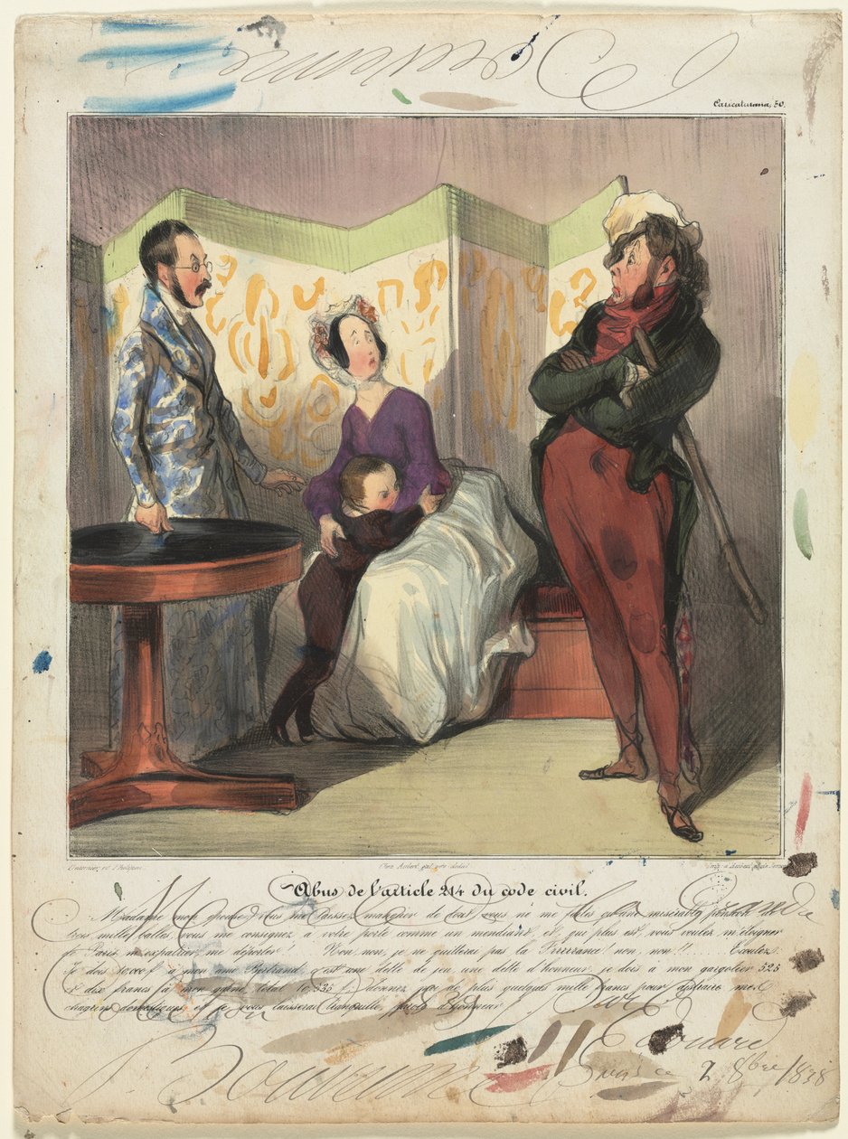 Caricaturana (plaque 50) : Violation de l