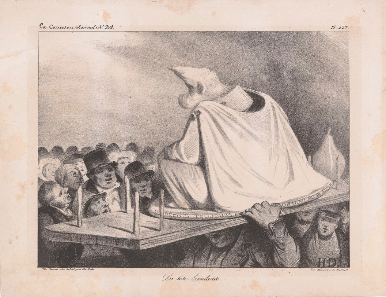 Caricature de Louis Philippe I 1773-1850, roi des Français, 1834 - Honoré Daumier