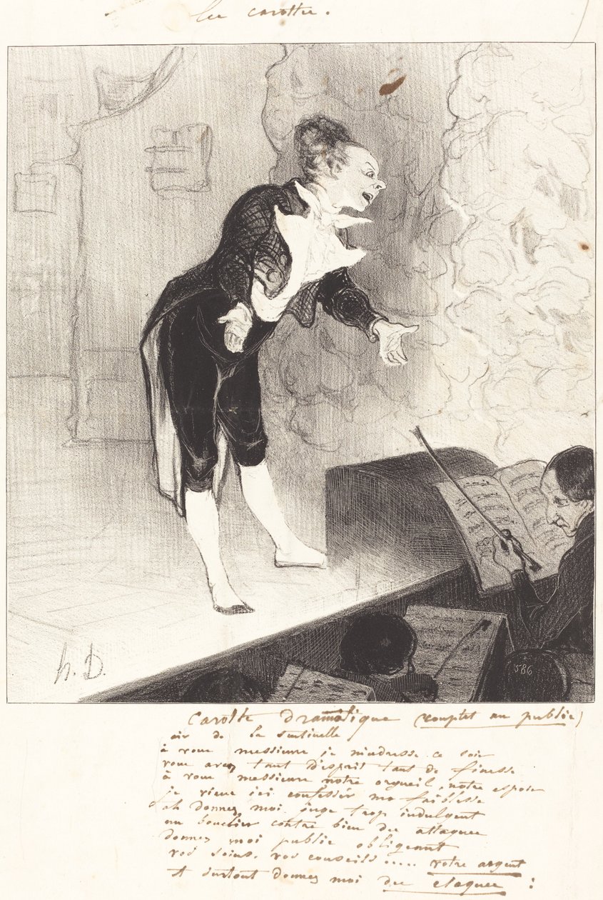 Carotte dramatique - Honoré Daumier