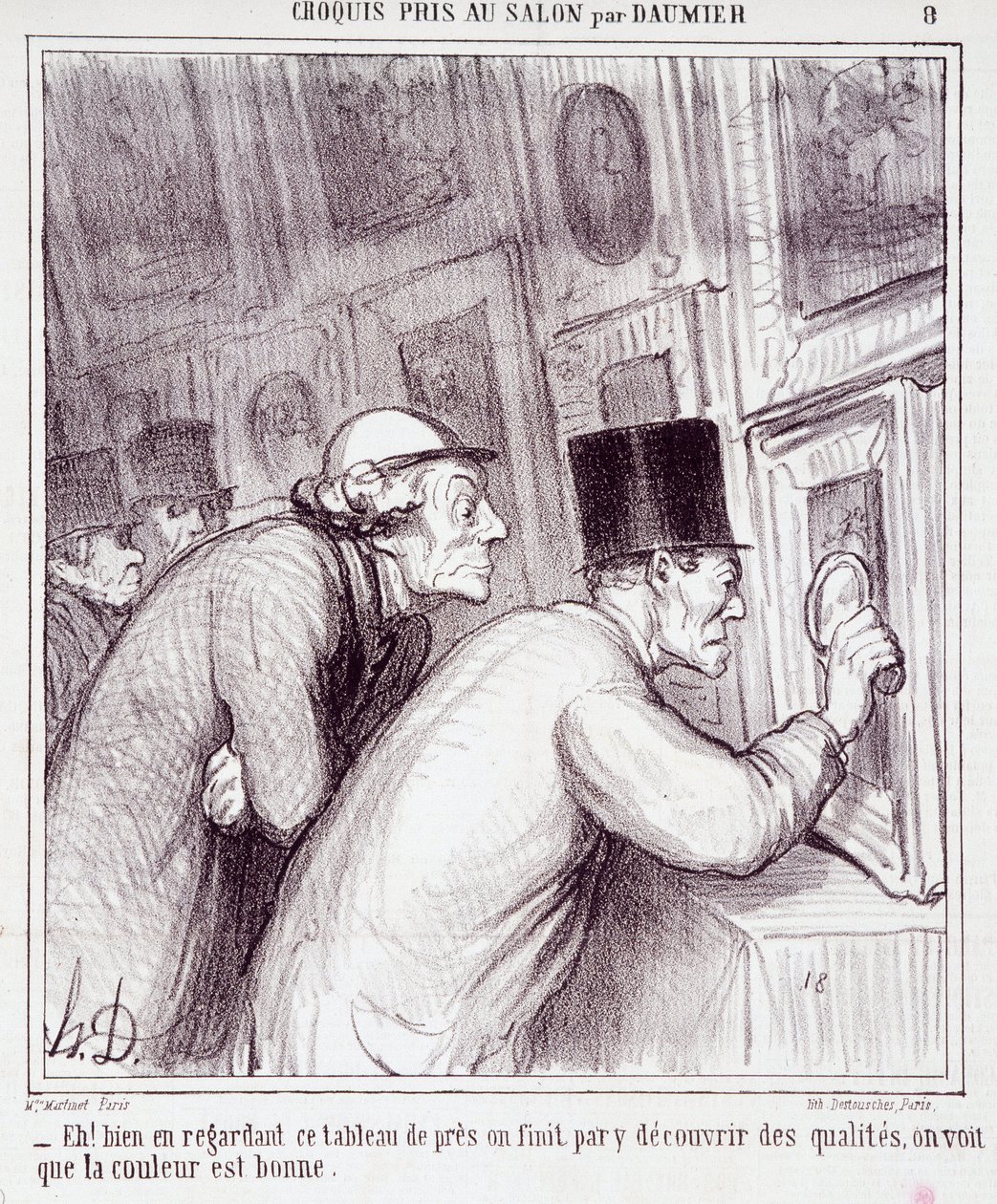 Caricature sur les amateurs d