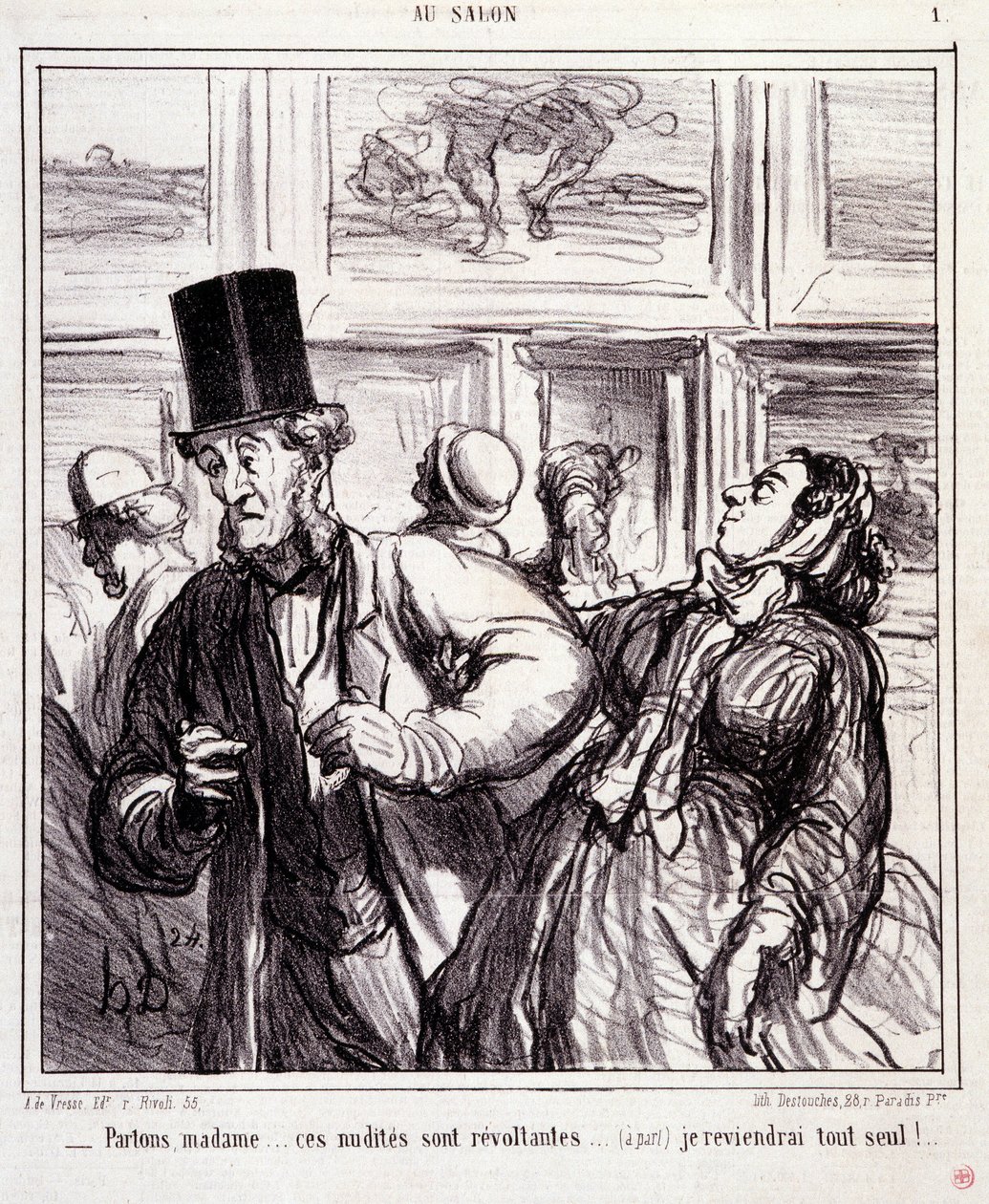 Caricature sur les amateurs d