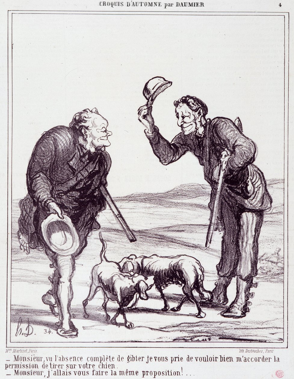 Caricature sur les chasseurs: Série 