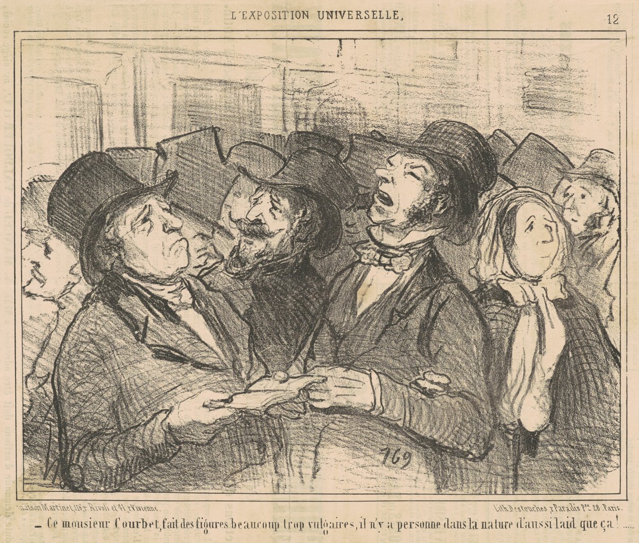 Ce Monsieur Courbet, fait des figures ... vulgaires ... - Honoré Daumier