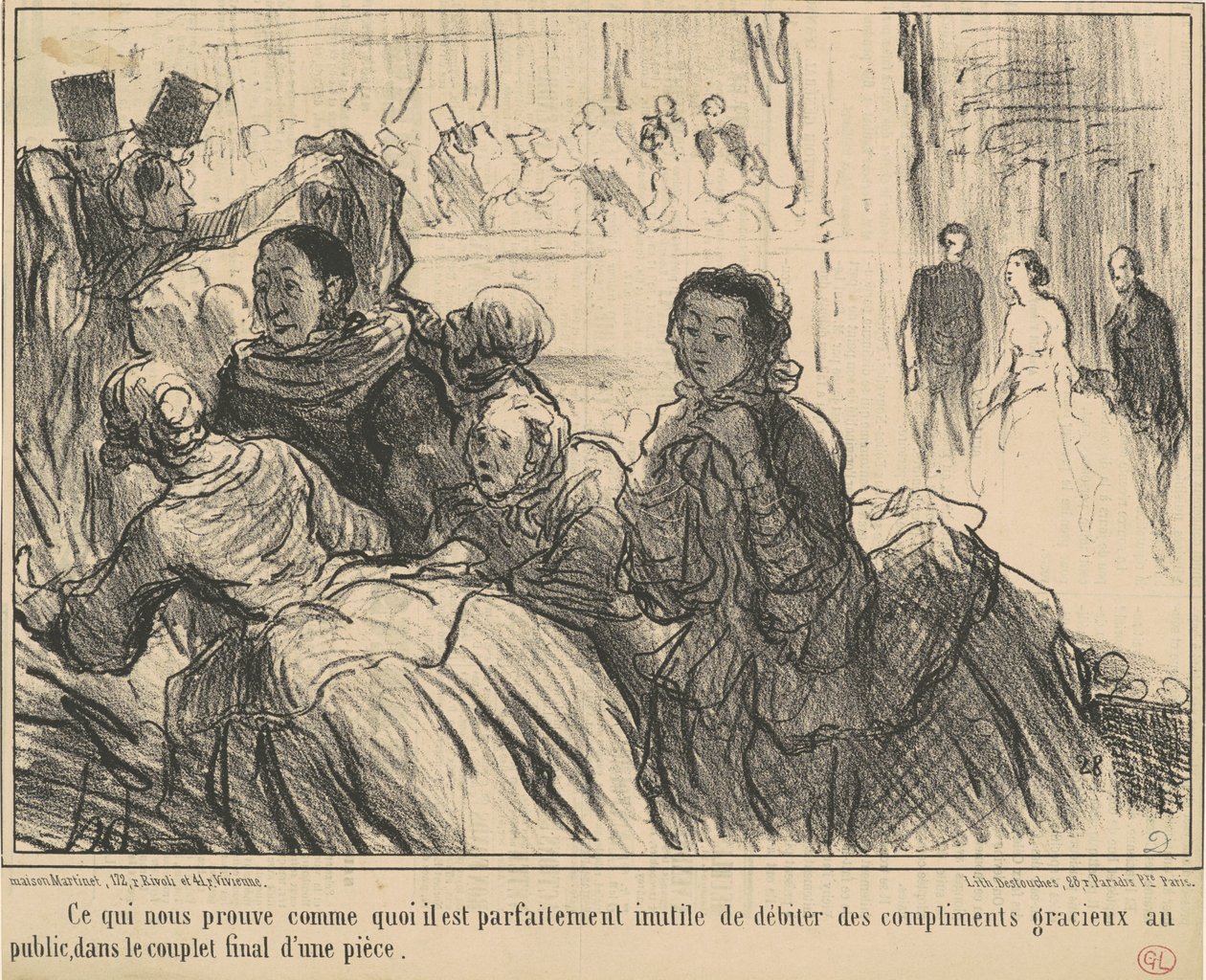 Ce qui nous prouve comme quoi il est ... inutile ... - Honoré Daumier