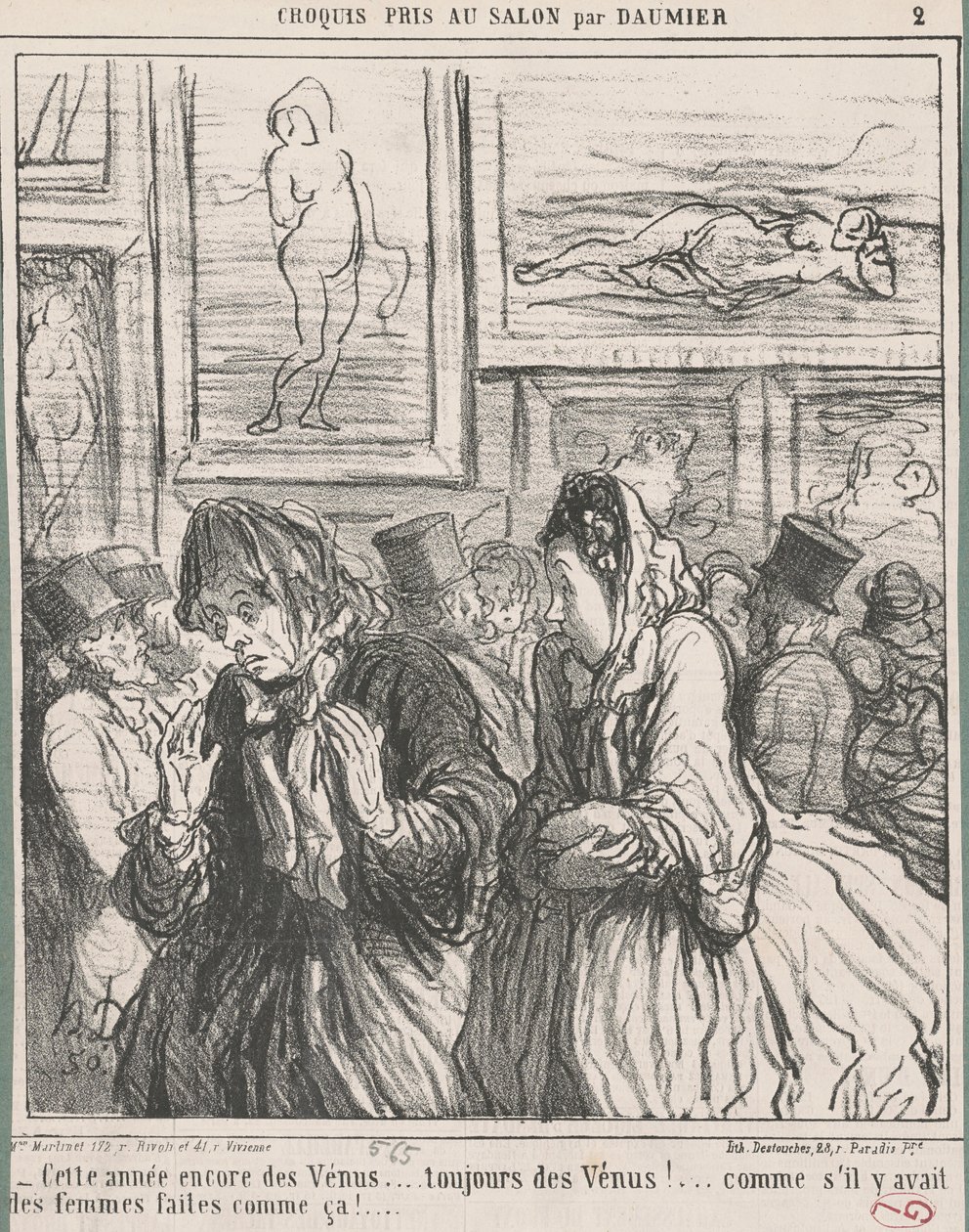 Cette année encore des Vénus - Honoré Daumier