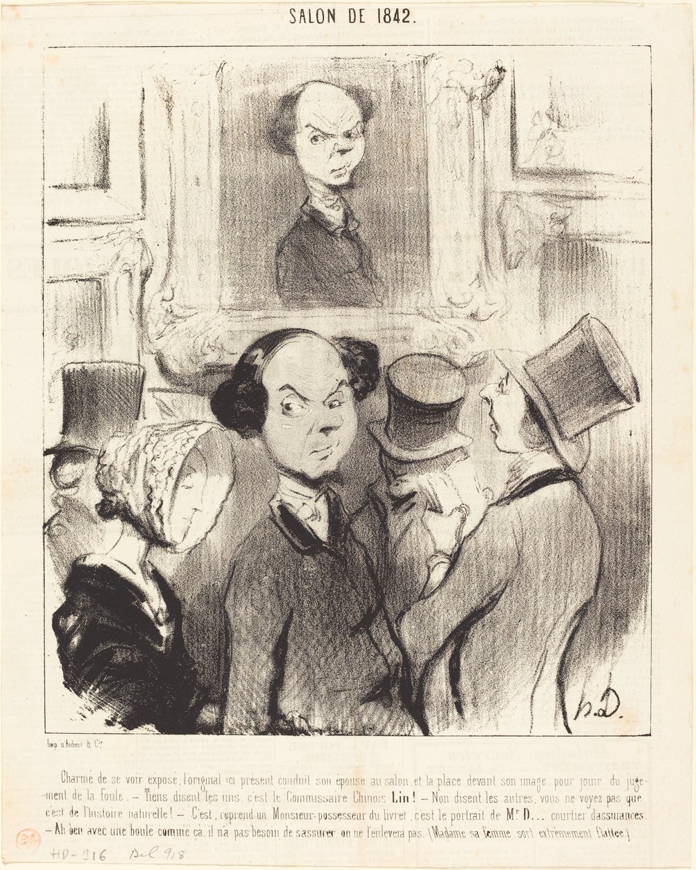 Charmé de se voir exposé - Honoré Daumier