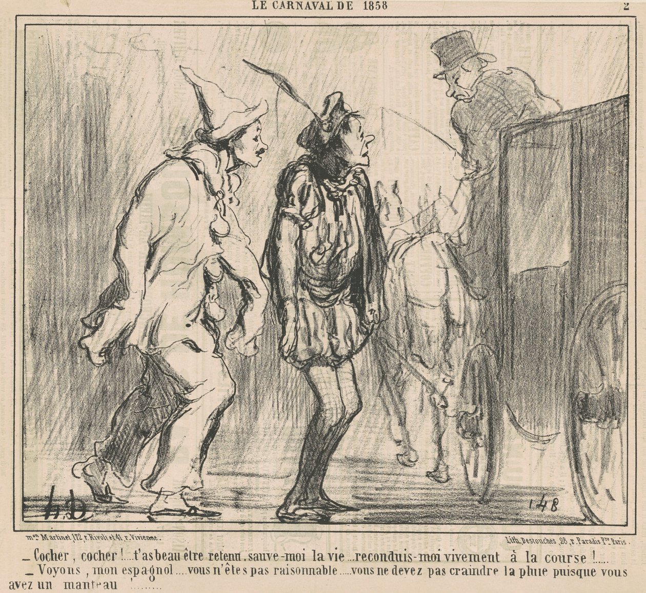 Cocher, Cocher! ... - Honoré Daumier