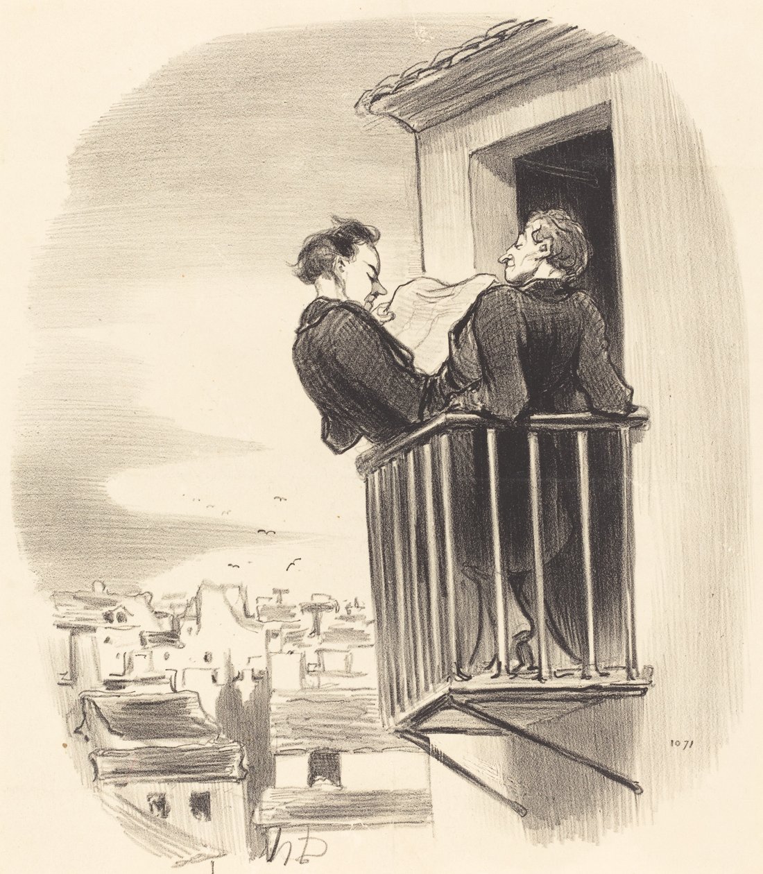 Comment on comprend le balcon Espagnol à Paris - Honoré Daumier