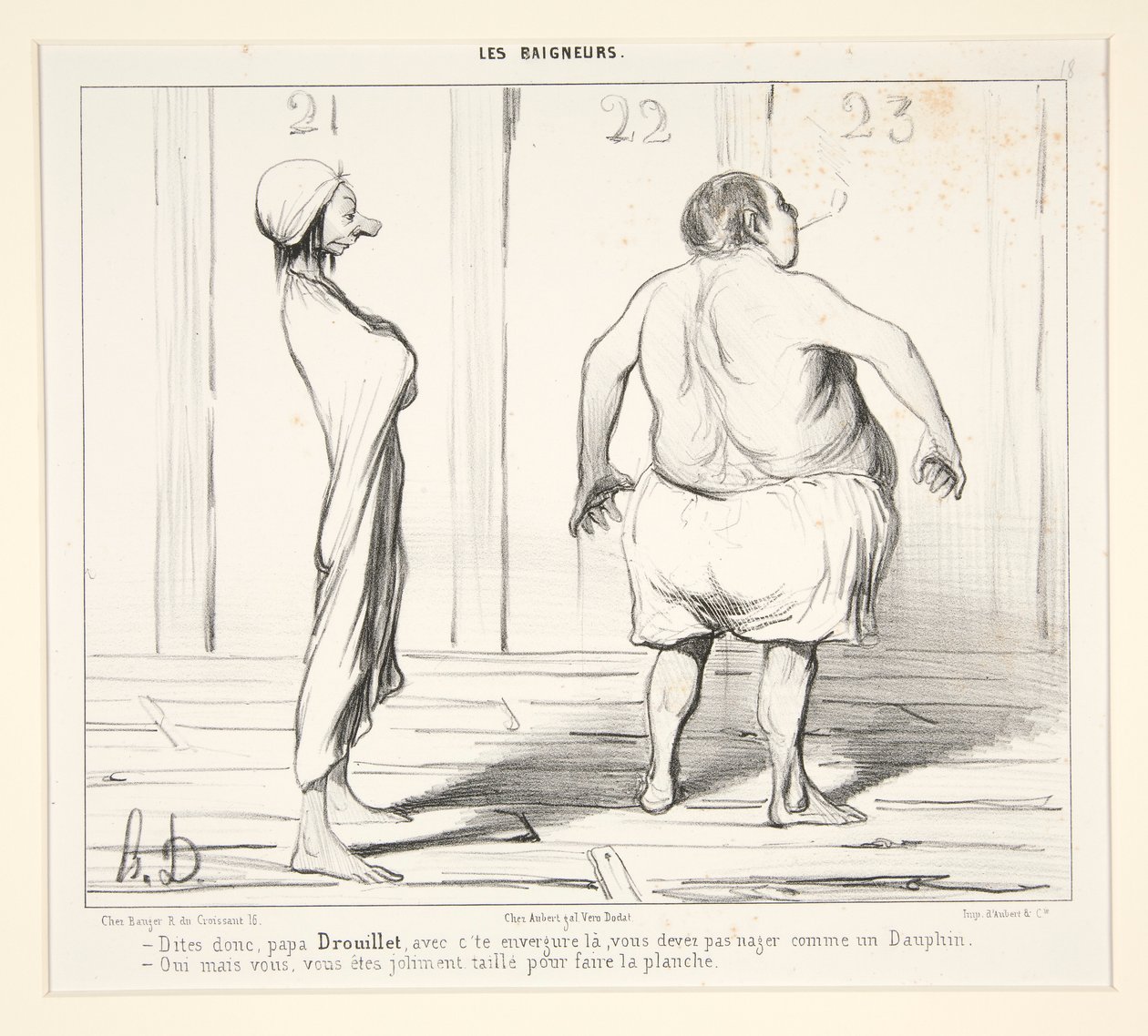 Dites donc, papa Drouillet, avec c - Honoré Daumier