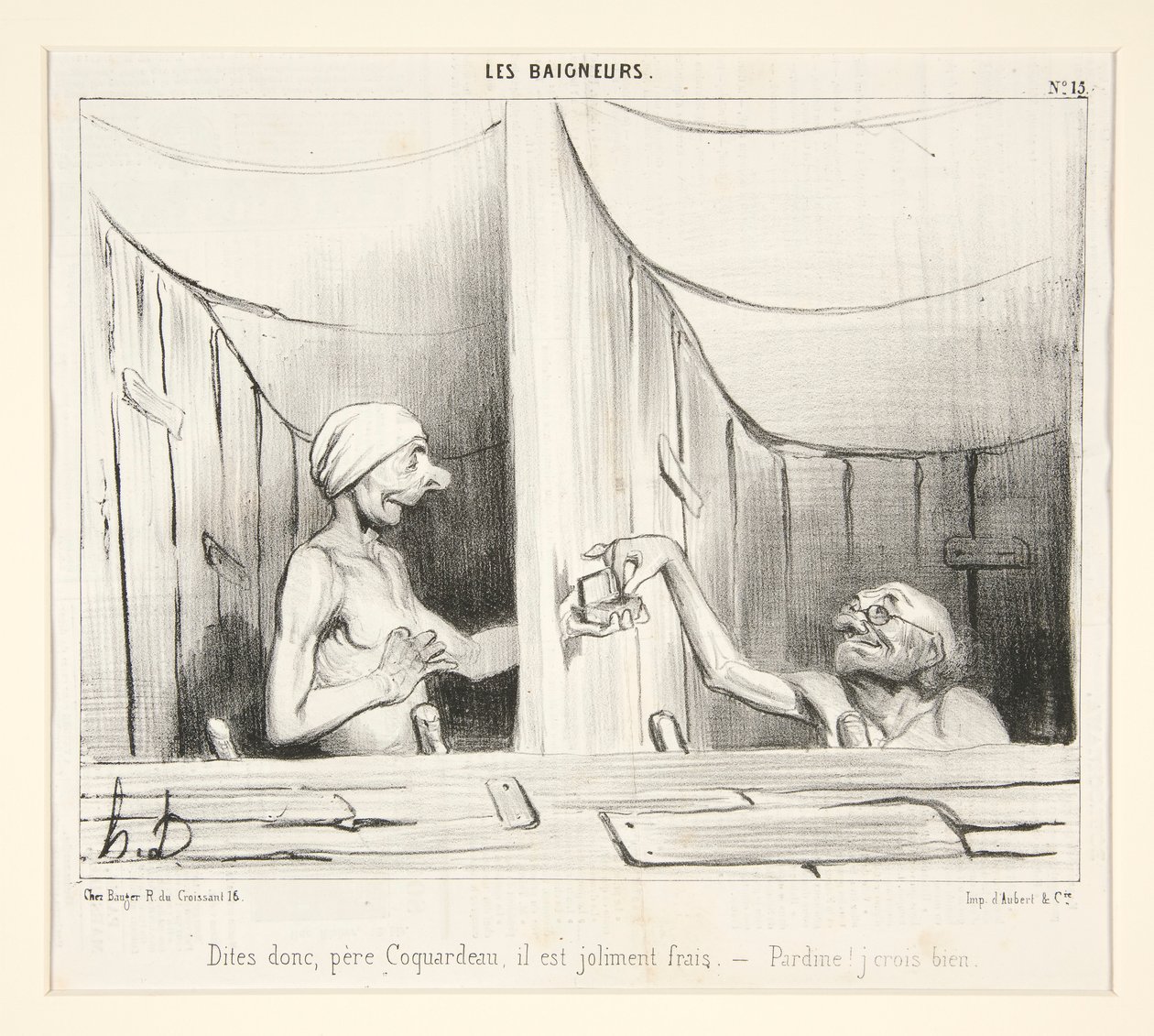 Dites donc, père Coquardeau, il est joliment frais - Honoré Daumier