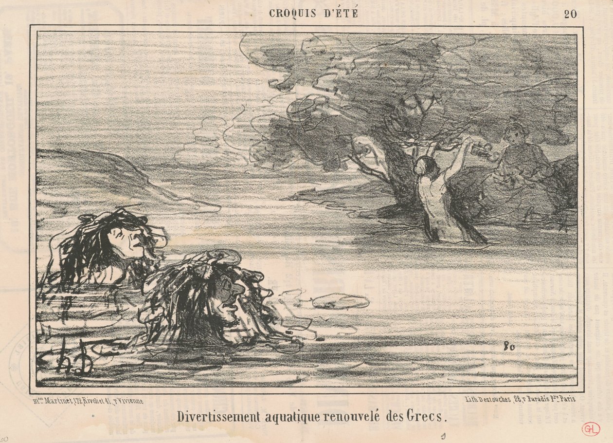 Divertissement renouvelé des Grecs - Honoré Daumier