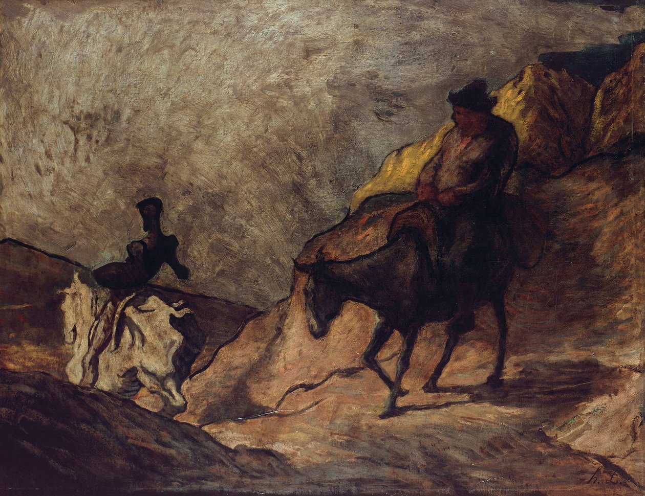 Don Quichotte et Sancho Panza, 1866-1867 - Honoré Daumier