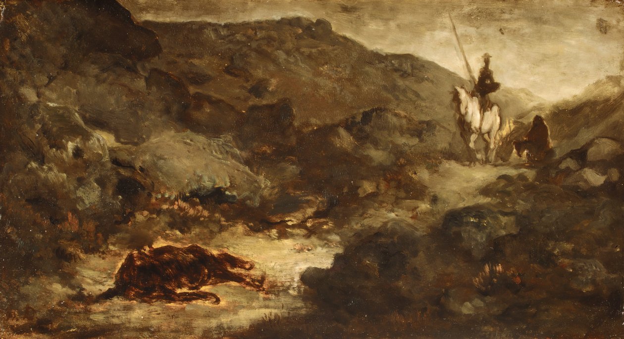 Don Quichotte et la mule morte, après 1864 - Honoré Daumier
