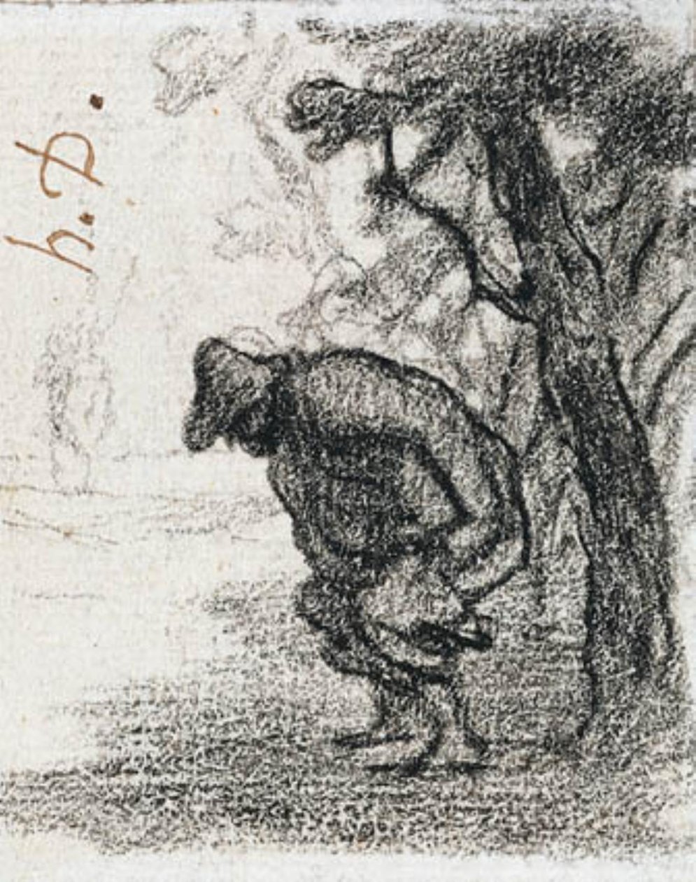 Don Quichotte et Sancho Panza derrière un arbre - Honoré Daumier