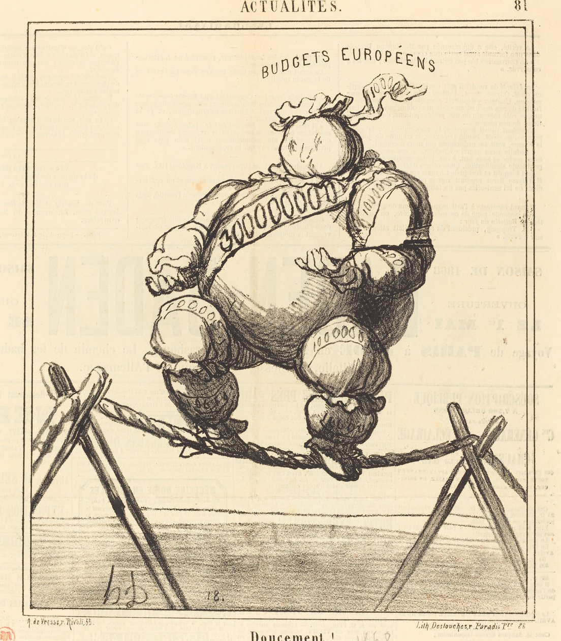 Doucement! - Honoré Daumier