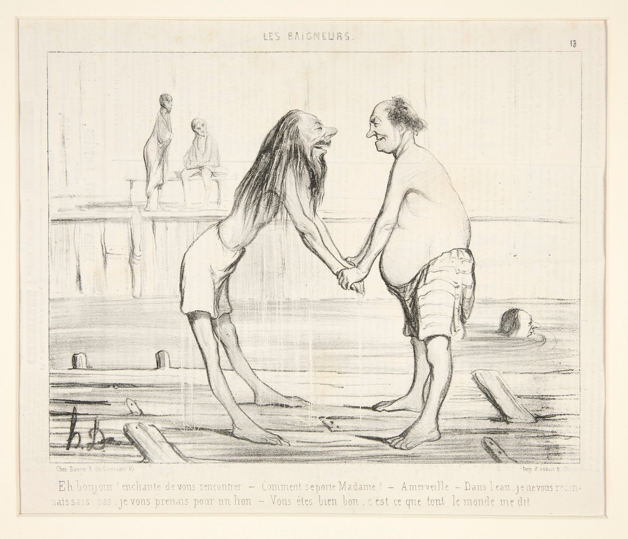 Eh bonjour! enchanté de vous rencontrer - Honoré Daumier