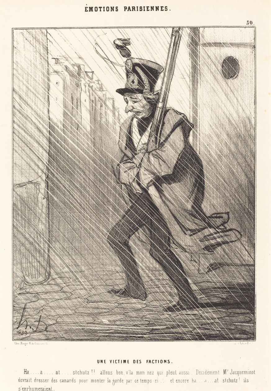 Émotions Parisiennes: Une Victime des Factions - Honoré Daumier