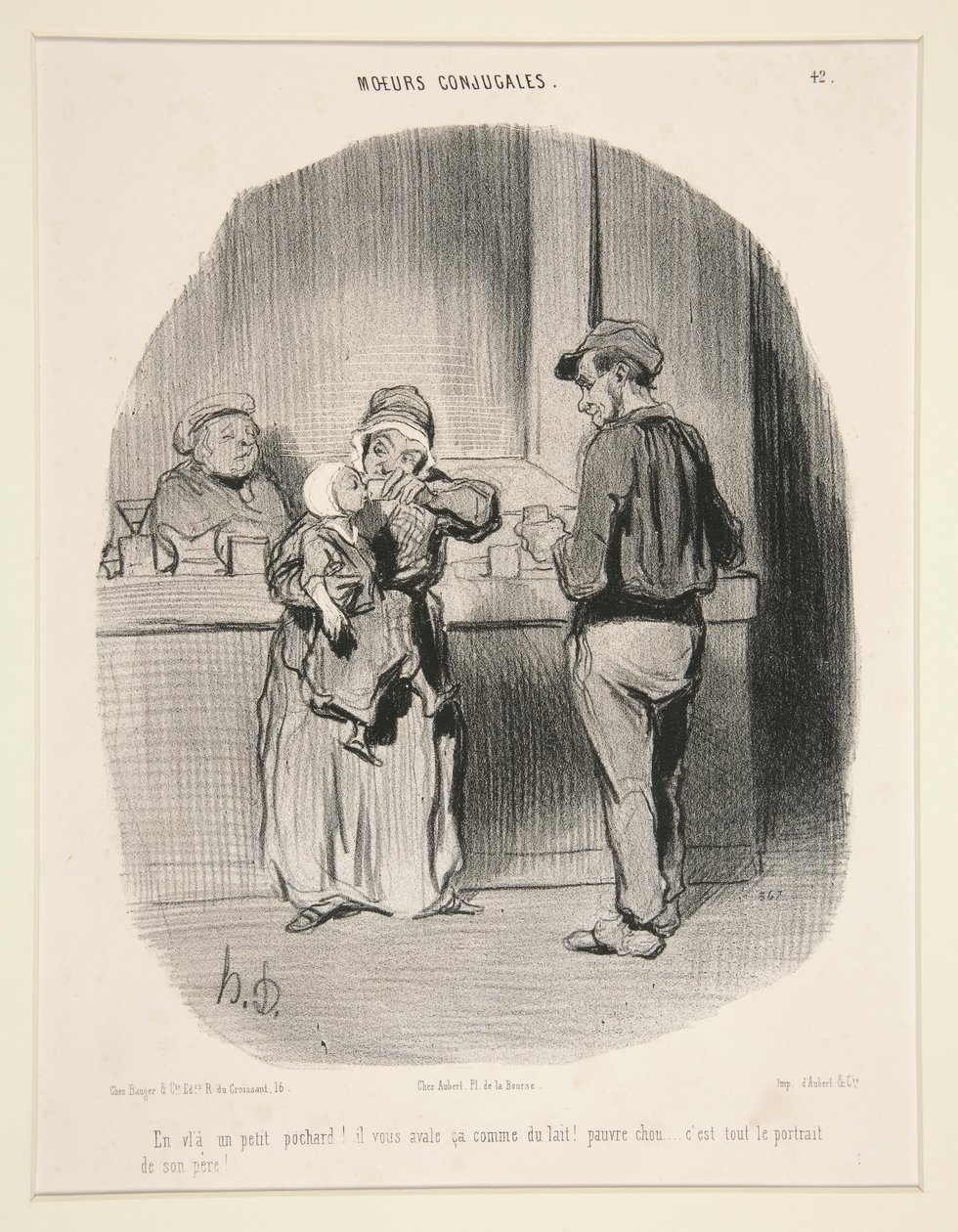 En vol - Honoré Daumier