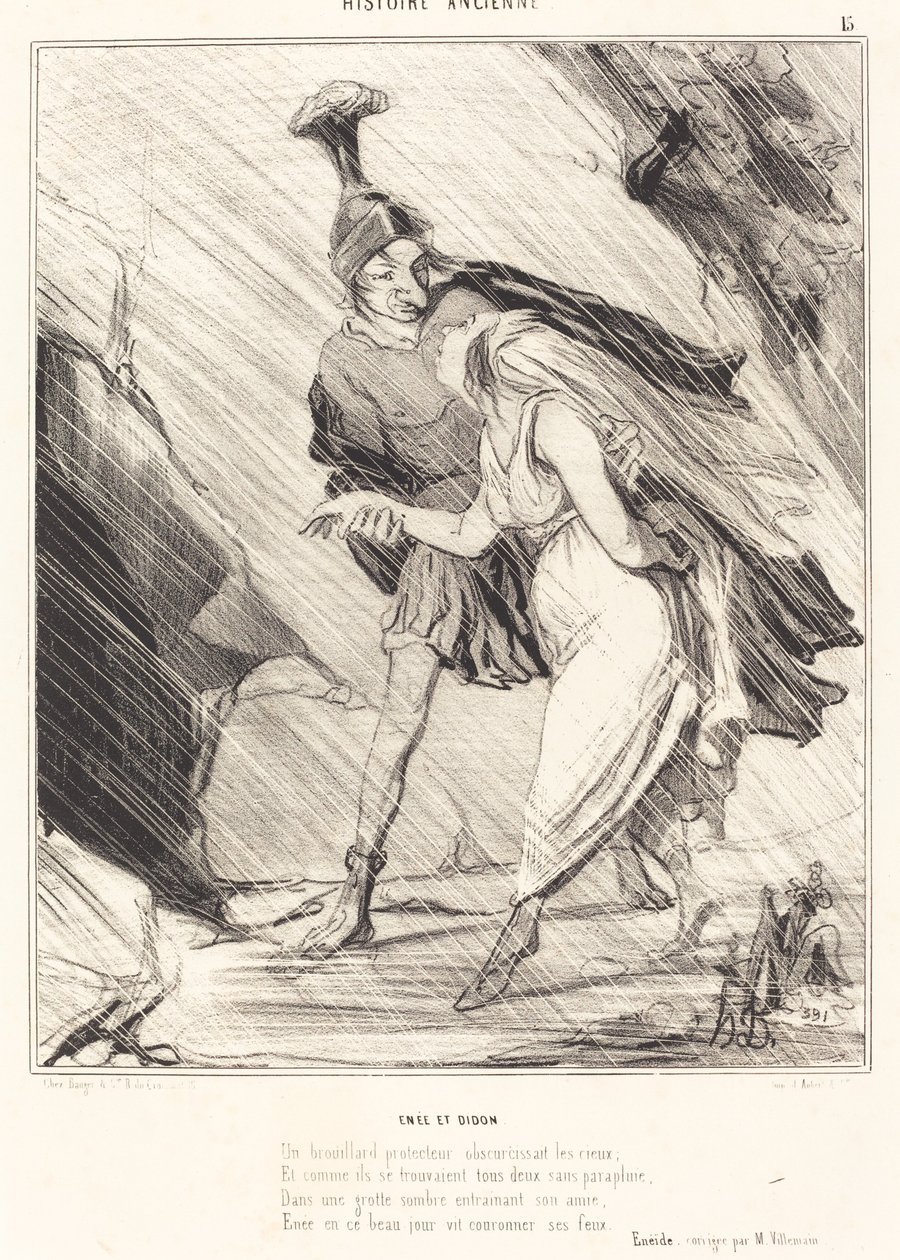 Énée et Didon - Honoré Daumier