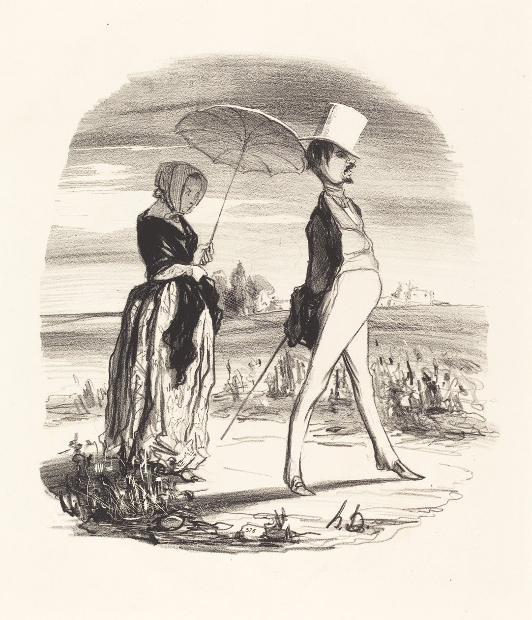 Et on appelle ça descendre le fleuve de la vie... - Honoré Daumier