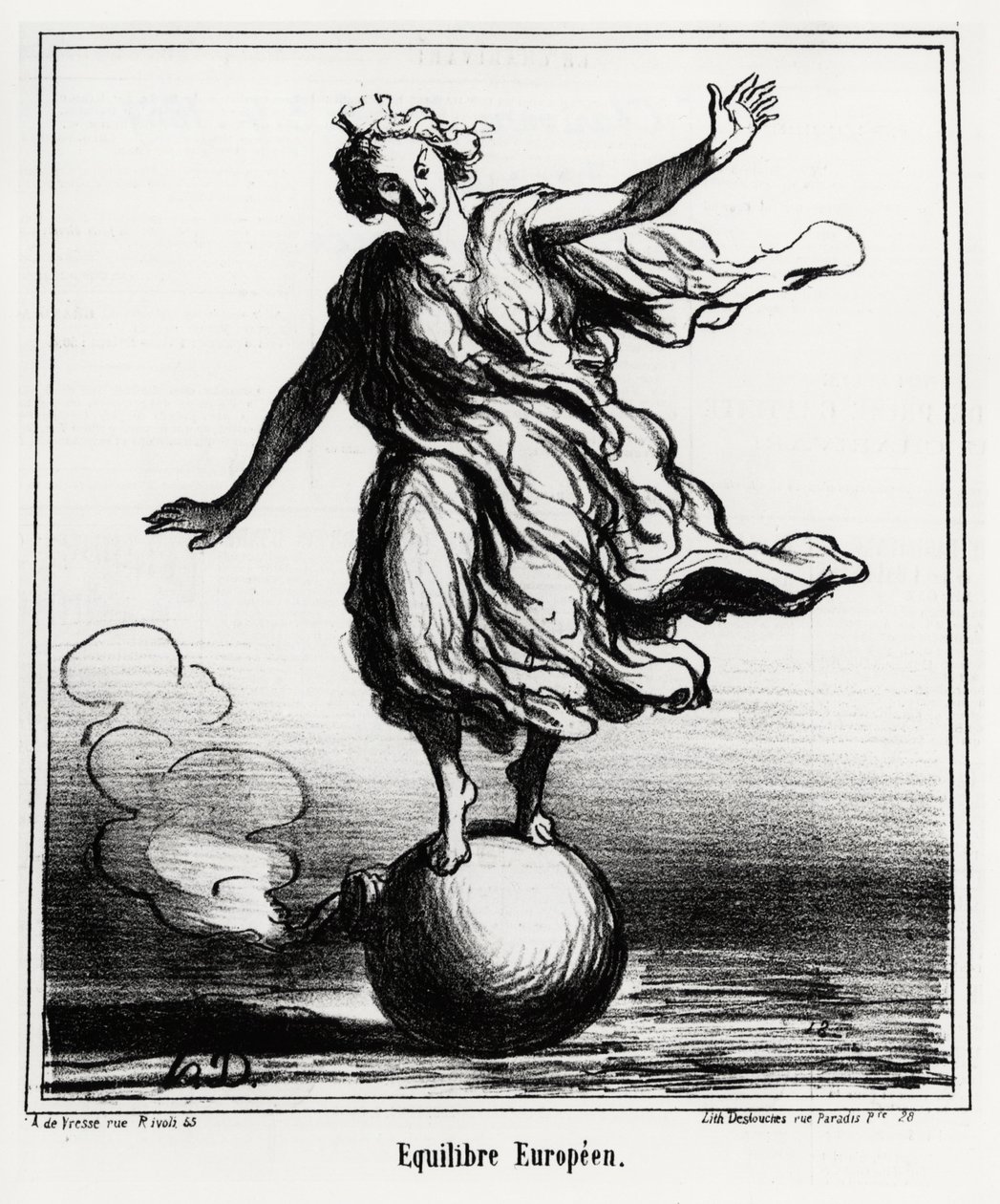 Équilibre européen. Illustration d