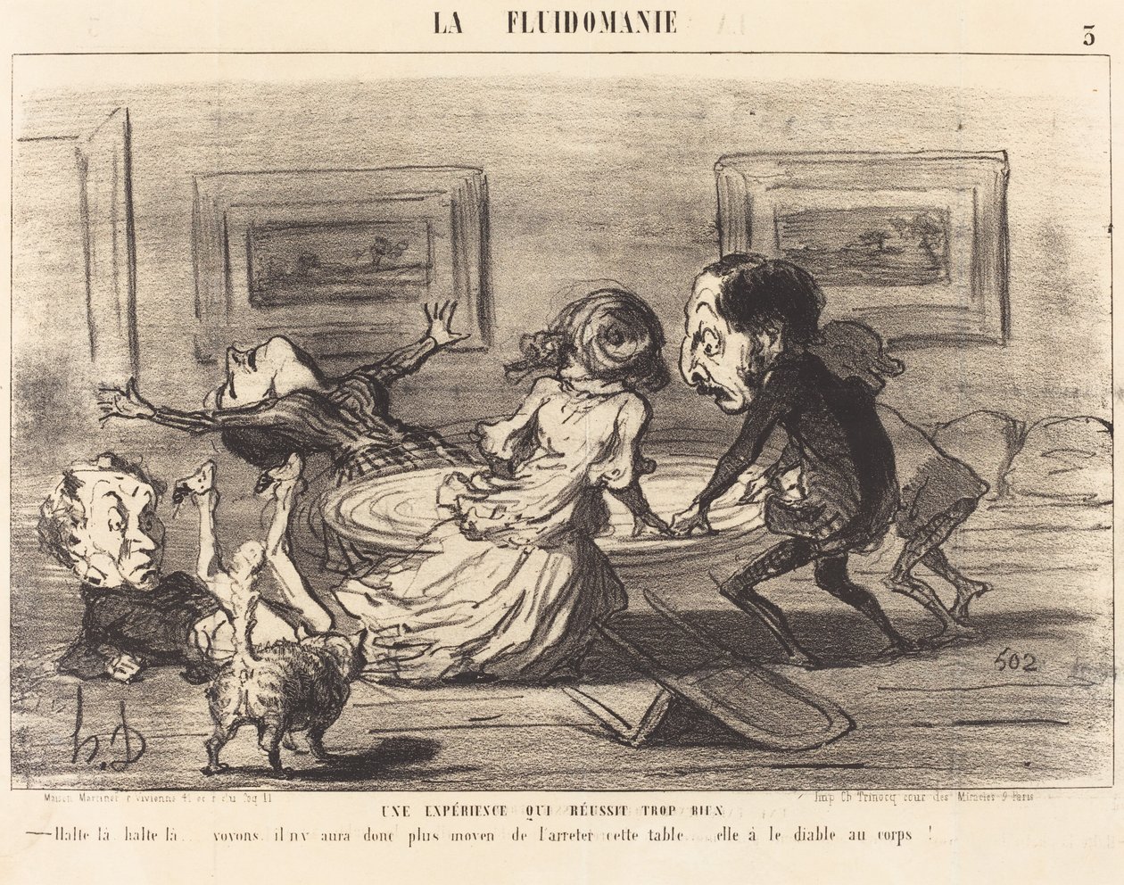 Expérience qui réussit trop bien - Honoré Daumier