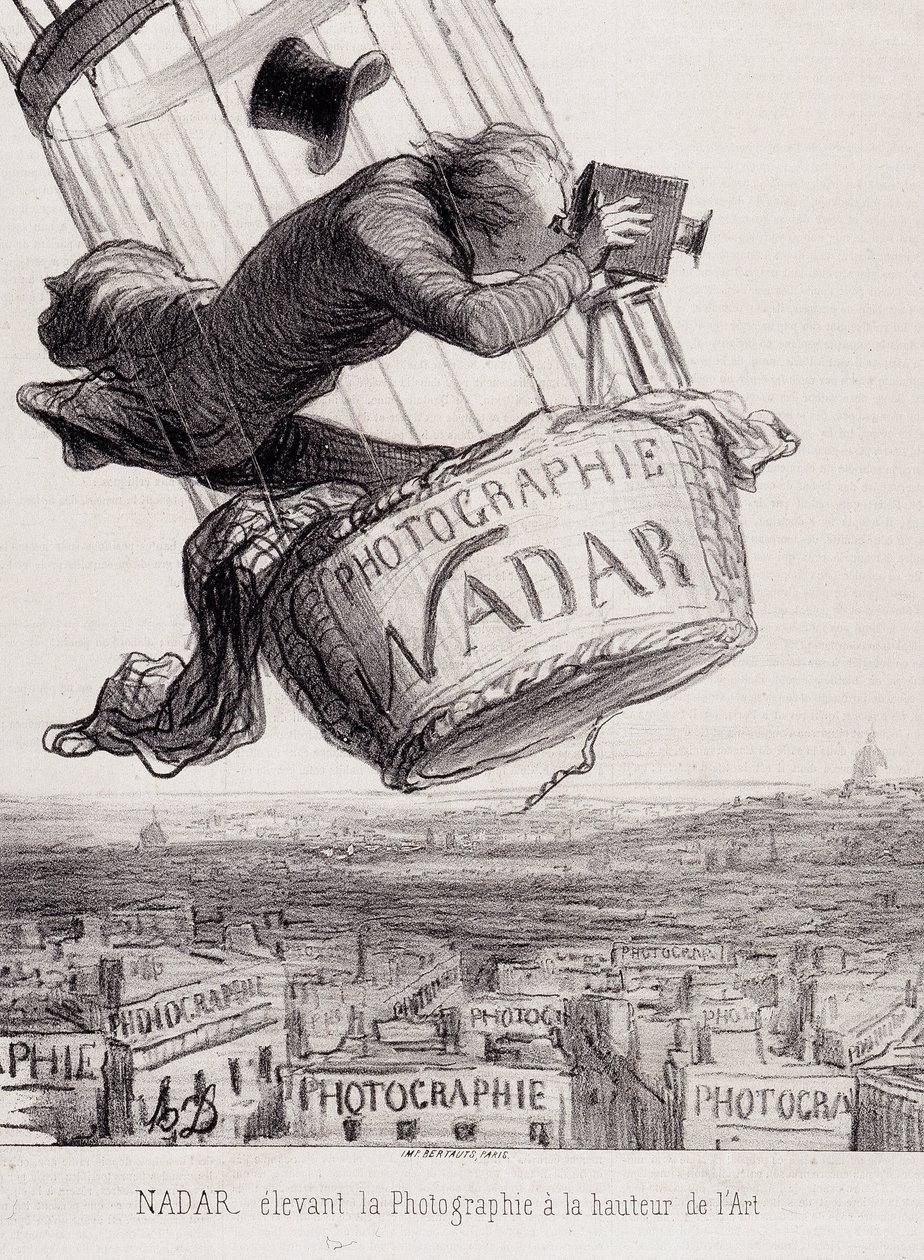 Gaspard Félix Tournachon dit Félix Nadar (1820-1910) élevant la photographie au rang d