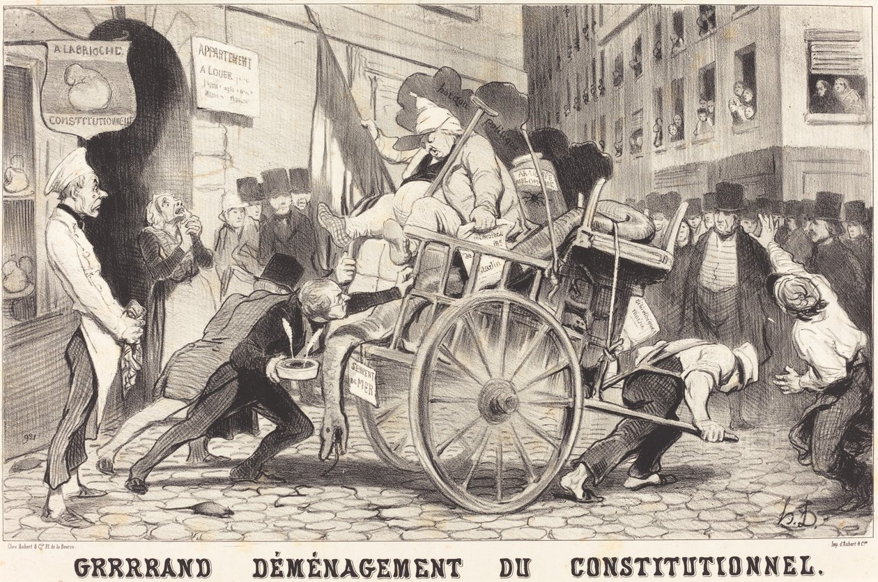 Grrrrand Déménagement du Constitutionnel - Honoré Daumier