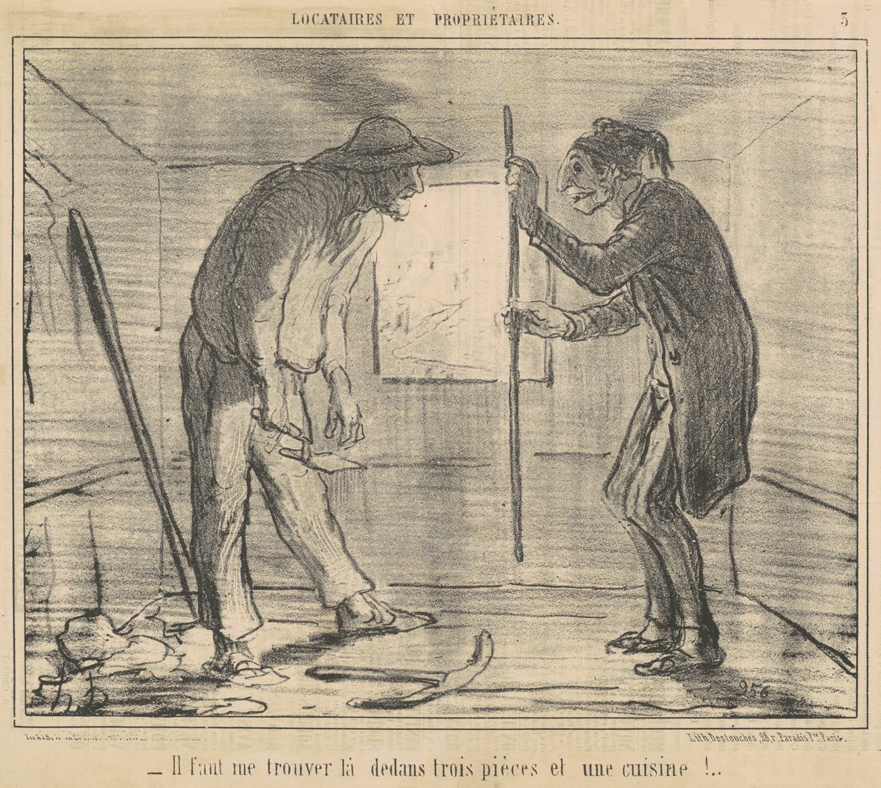 Il faut me trouver ... trois pièces ... - Honoré Daumier