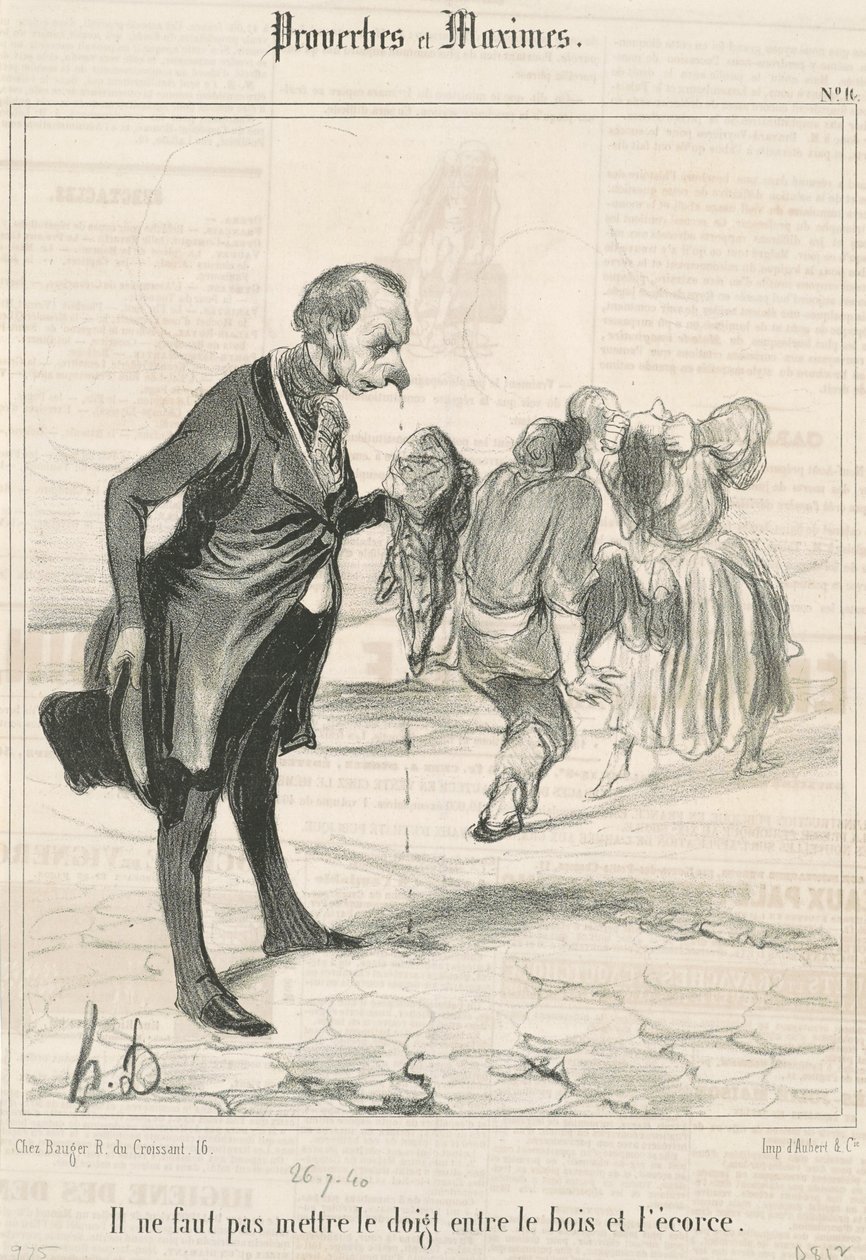 Il ne faut pas mettre le doigt ... - Honoré Daumier