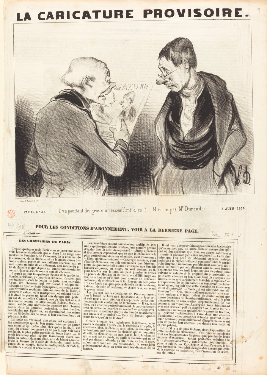 Il y a pourtant des gens qui ressemblent à ça! - Honoré Daumier