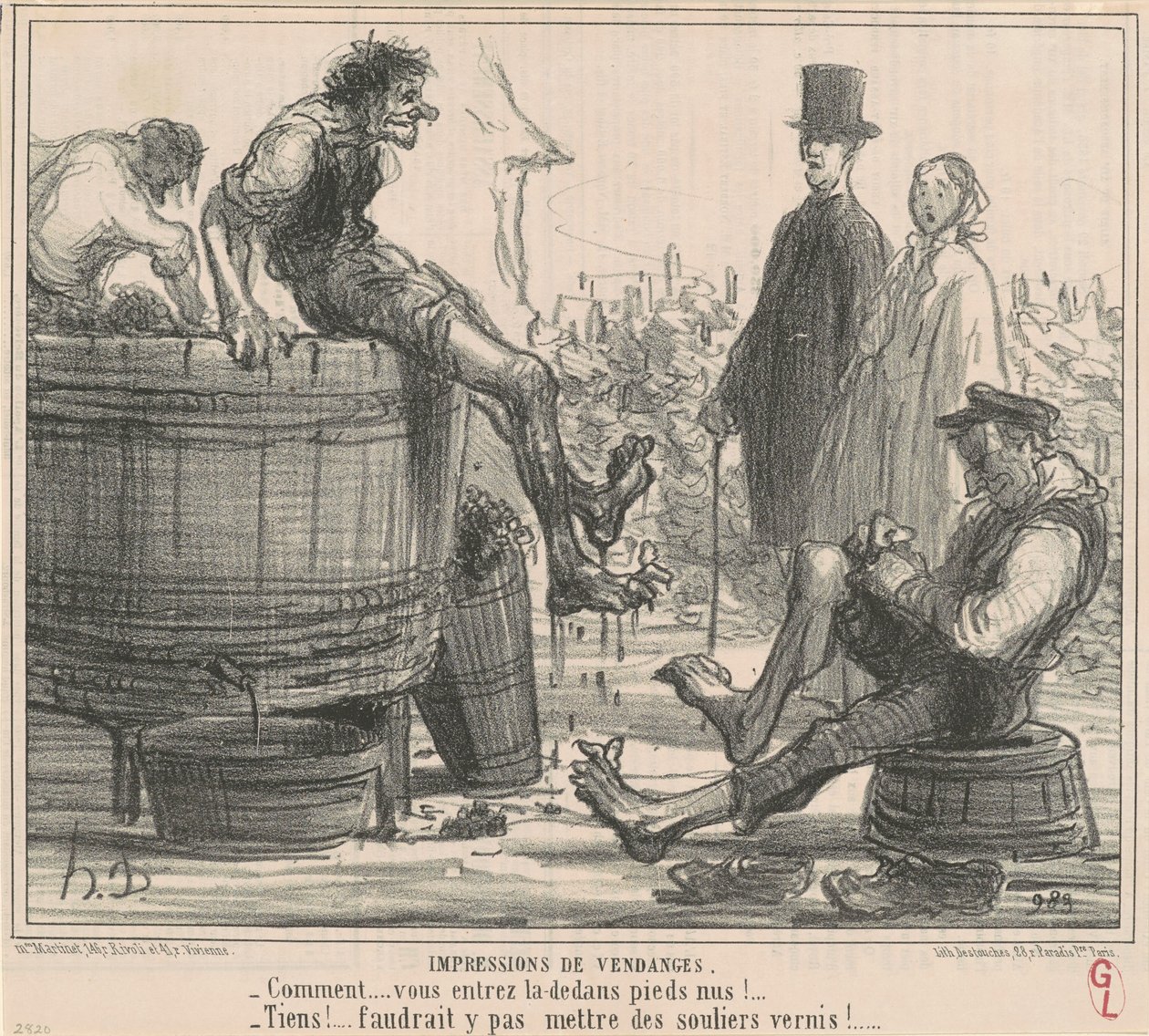 Impressions de vendanges - Honoré Daumier