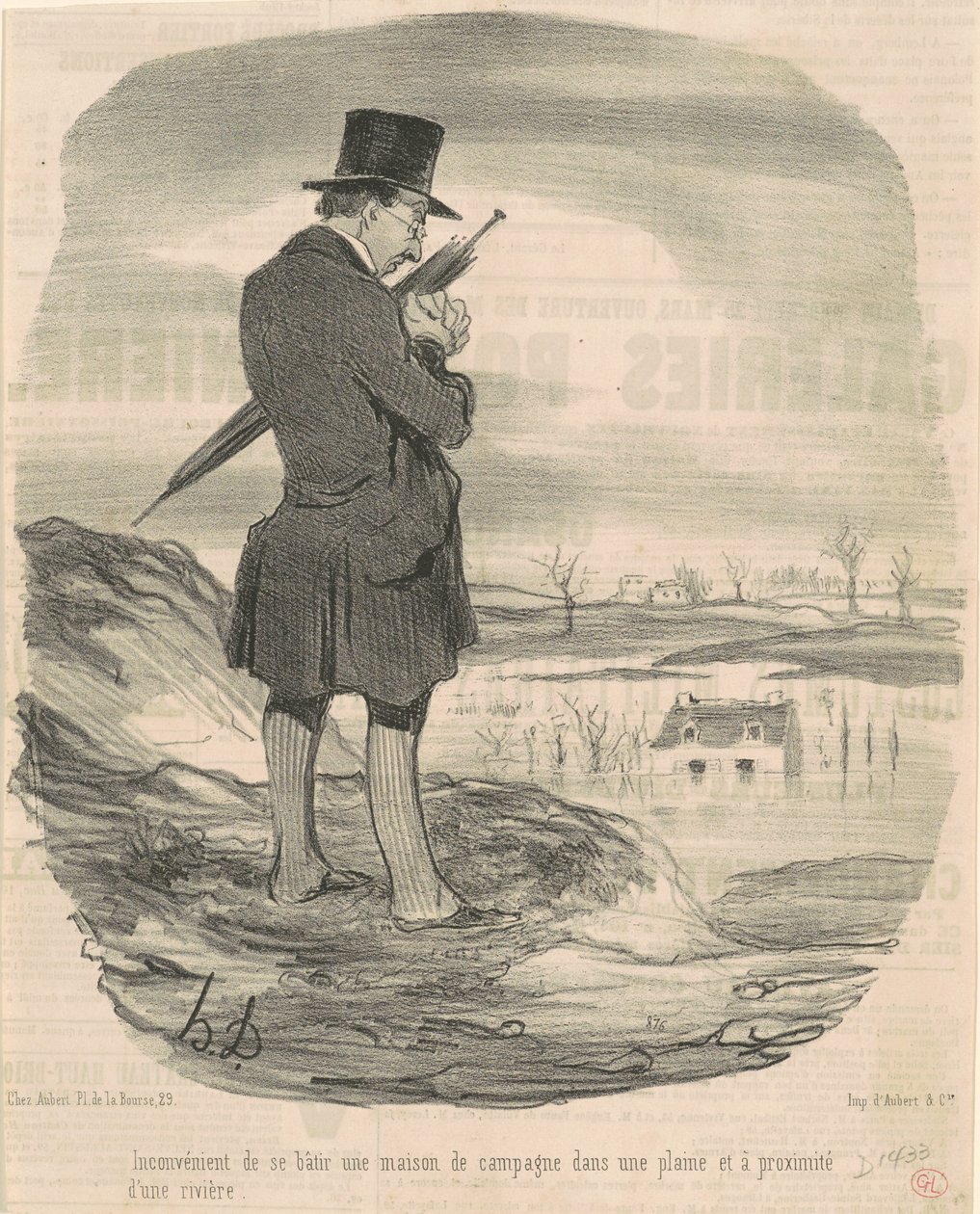 Inconvénient de se bâtir une maison de campagne ... - Honoré Daumier