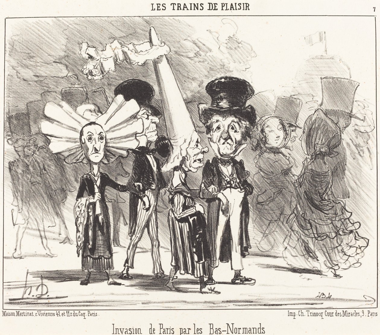 Invasion de Paris par les Bas-Normands - Honoré Daumier