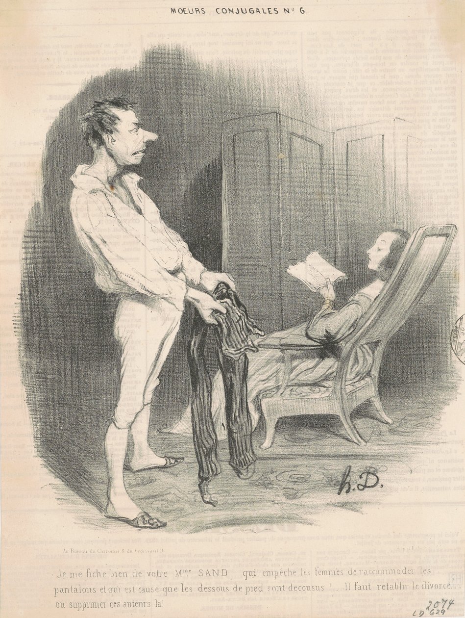 Je me fiche bien de votre Mme Sand... - Honoré Daumier