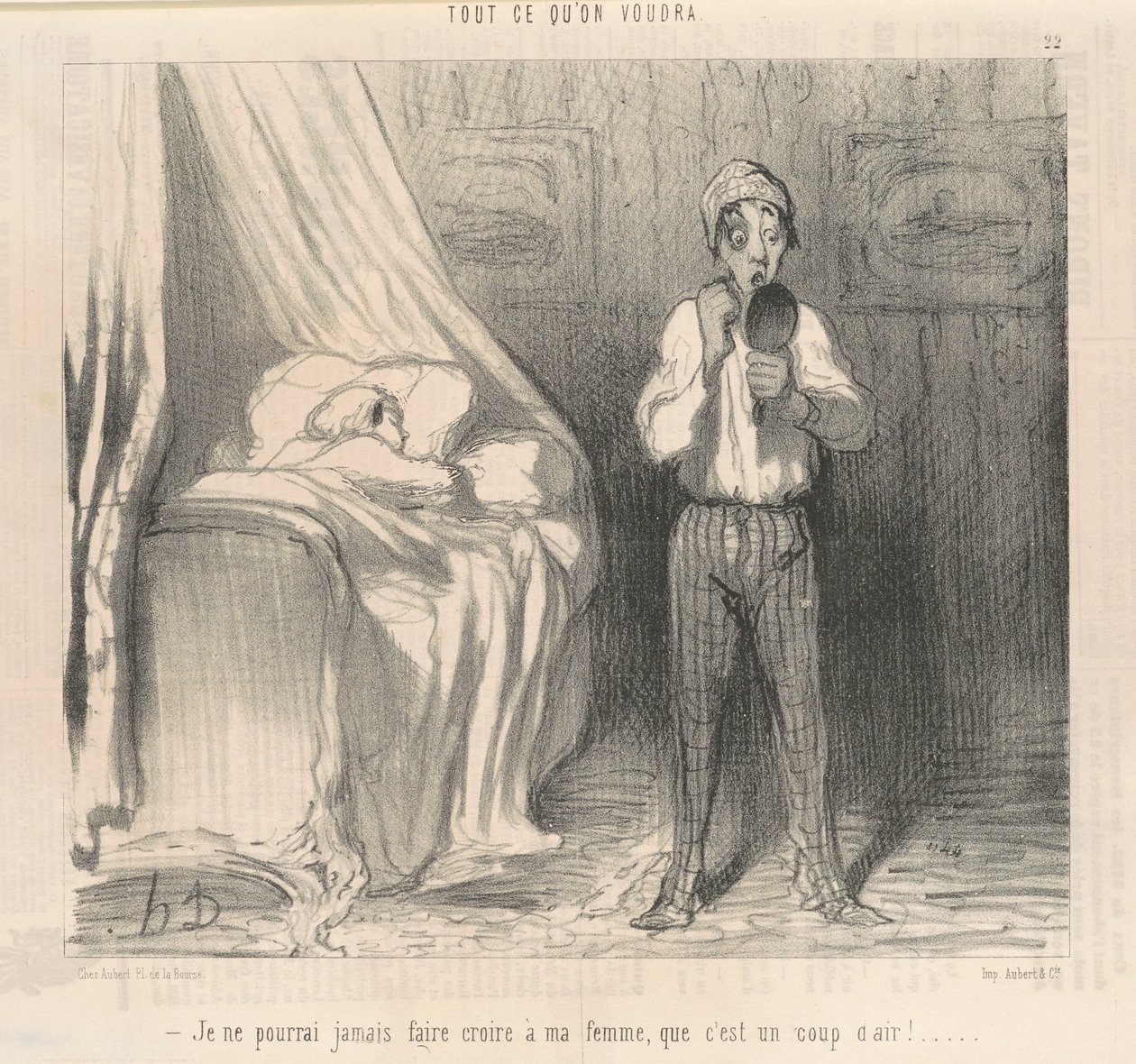 Je ne pourrai jamais faire croire à ma femme ... - Honoré Daumier