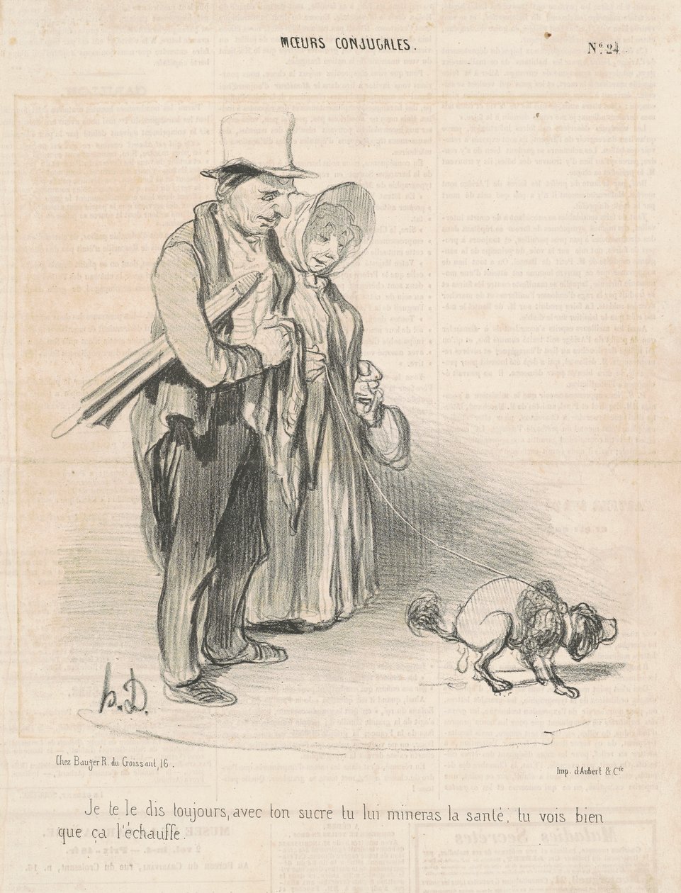 Je te le dis toujours, avec ton sucre... - Honoré Daumier
