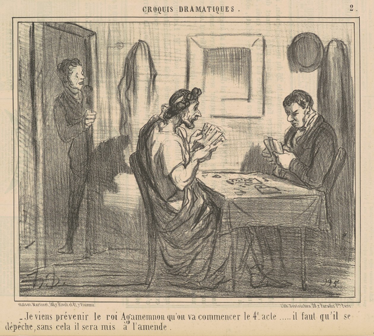 Je viens prévenir le roi Agamemnon ... - Honoré Daumier