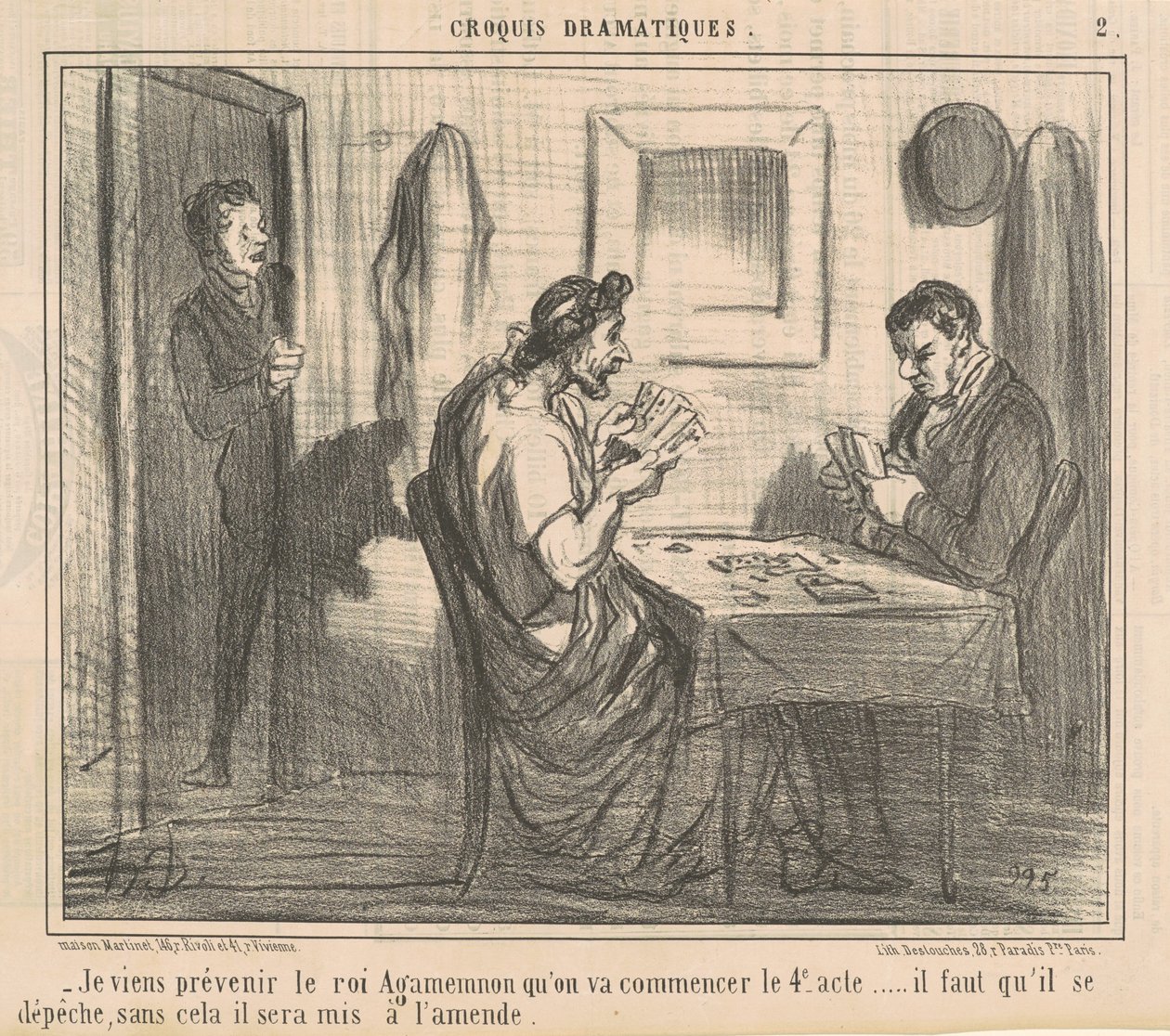 Je viens prévenir le roi Agamemnon ... - Honoré Daumier