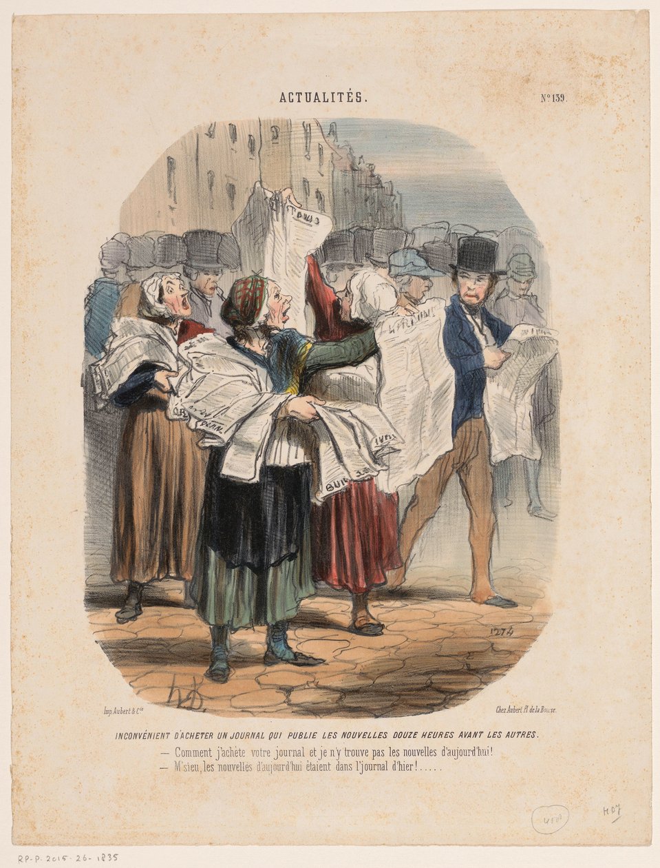 Vendeuses de journaux (Actualités) - Honoré Daumier