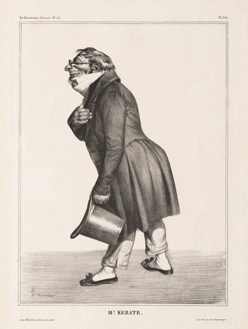 La Caricature, Pl. 314, Comte de Keratry - Honoré Daumier
