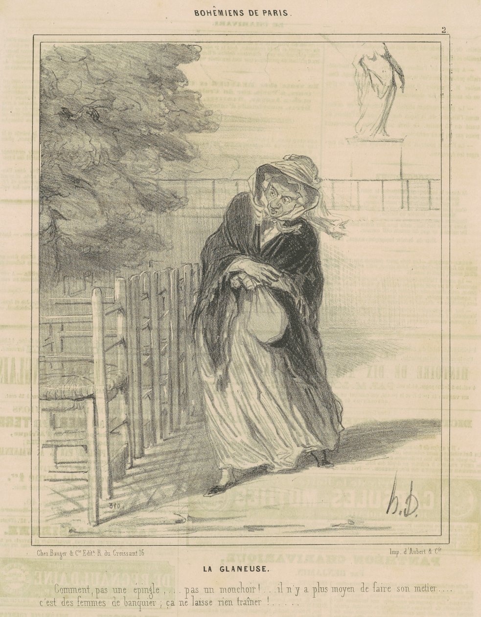 La glaneuse - Honoré Daumier