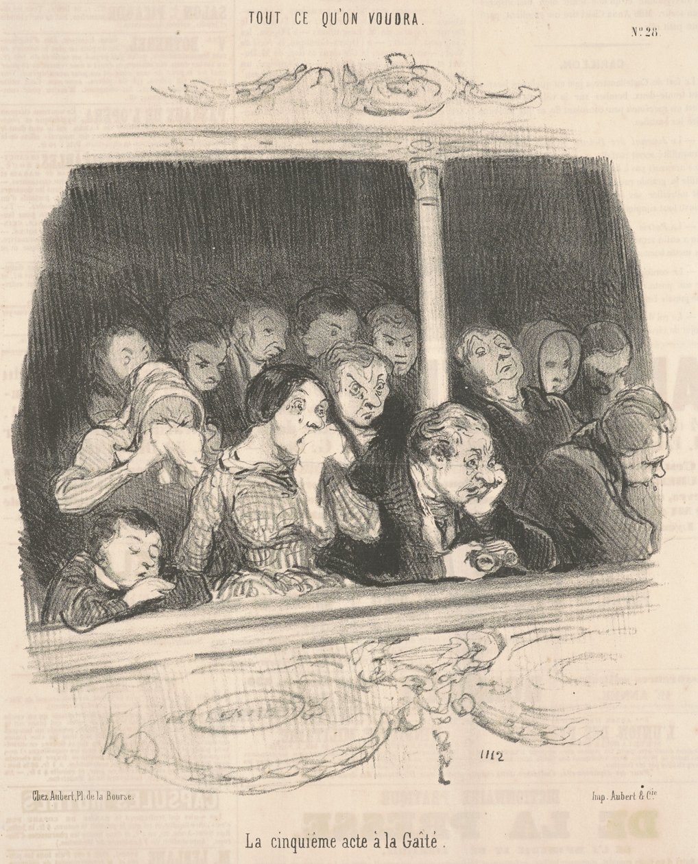 La cinquième acte à la gaité - Honoré Daumier