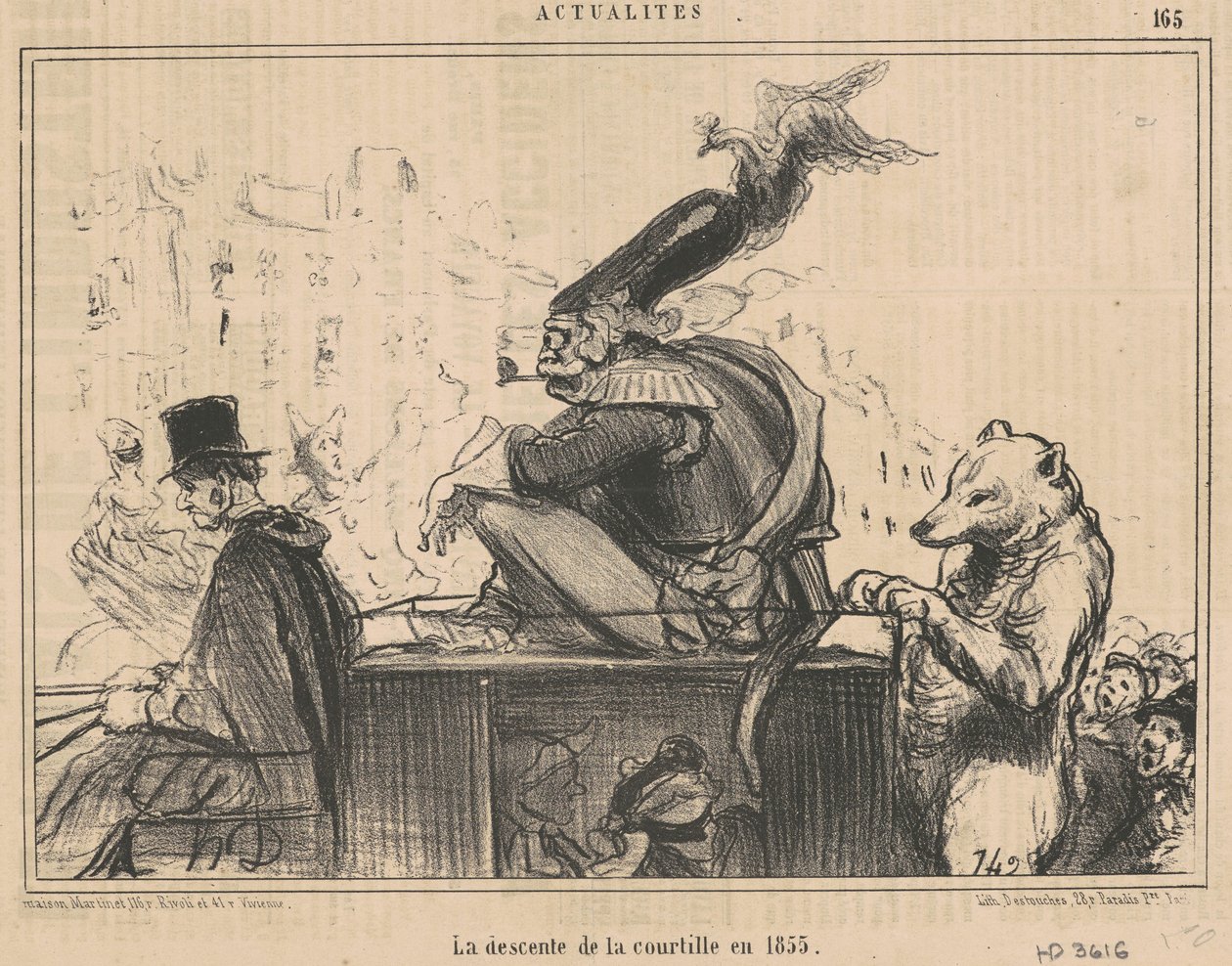 La descente de la courtille en 1855 - Honoré Daumier