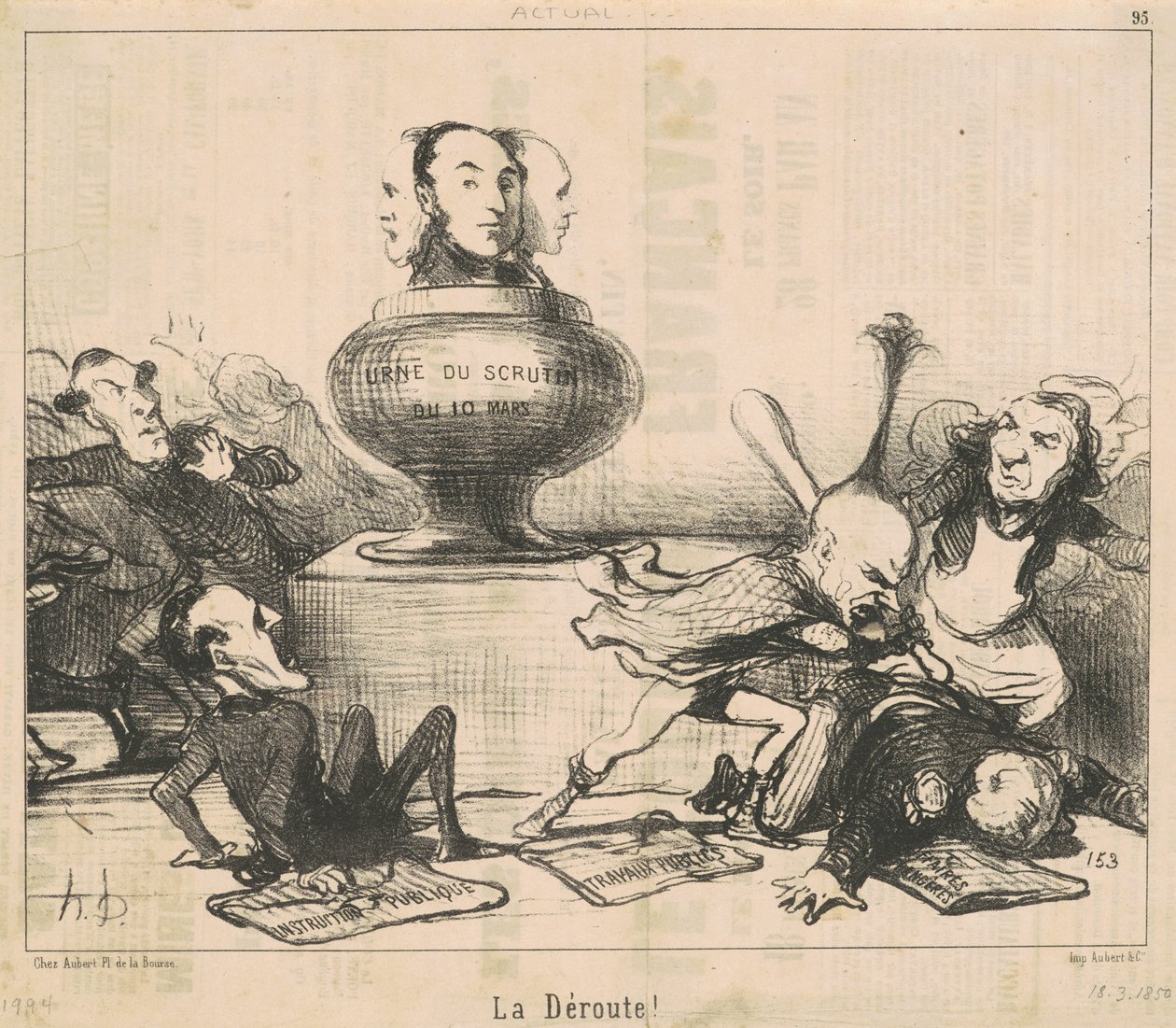 La déroute! - Honoré Daumier