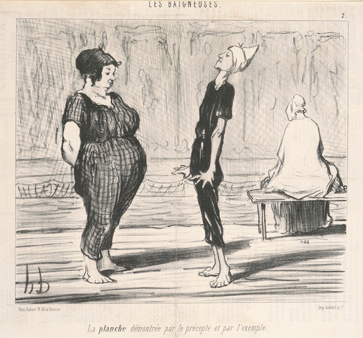 La planche démontrée par le précepte - Honoré Daumier