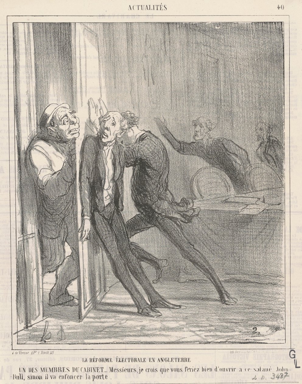 La réforme électorale en Angleterre - Honoré Daumier